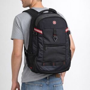 SwissGear Black Backpack USB, Laptop, TSA Approved